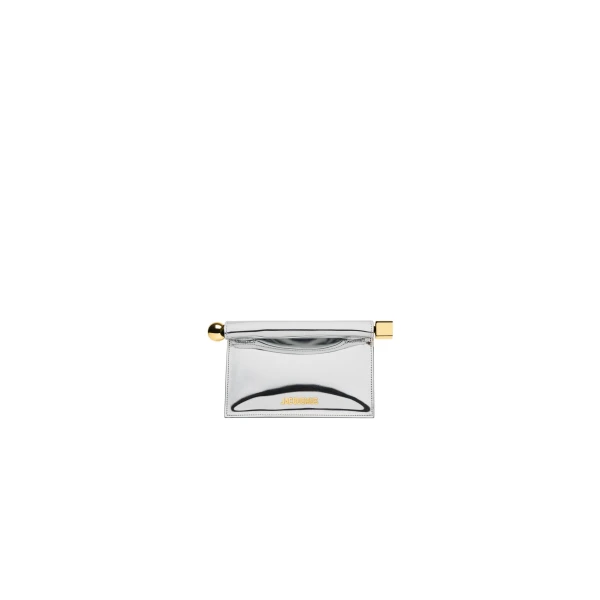 The Small Rond Carre Clutch in Silver