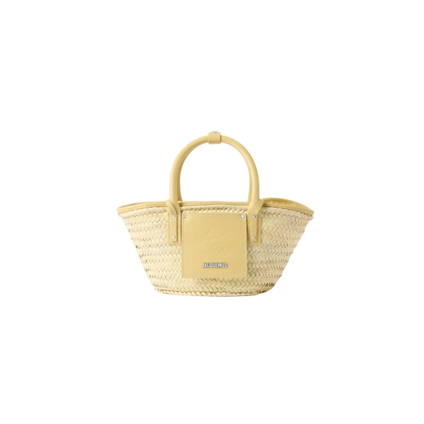 The Small Soli Saint Tropez Resort Basket in Saint Tropez Pale Yellow