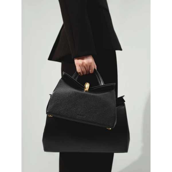 black Jacquemus shoulder bag