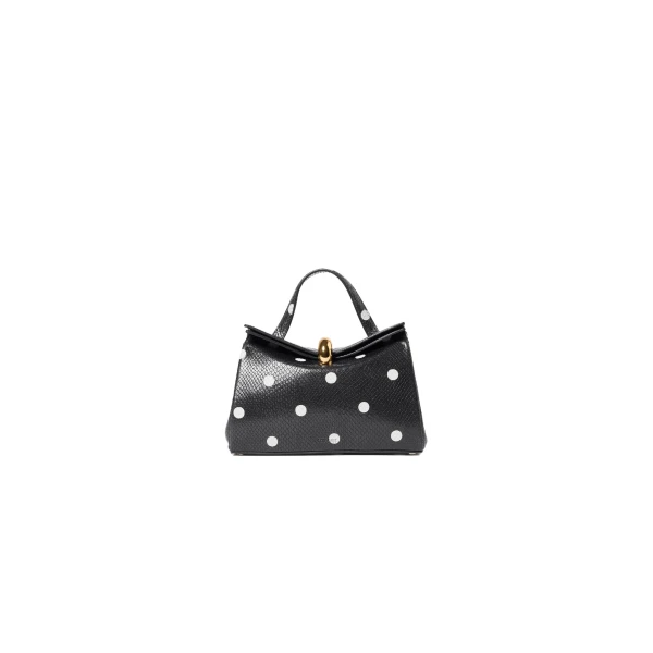 The Small Valerie Bag in Black and Light Ivory