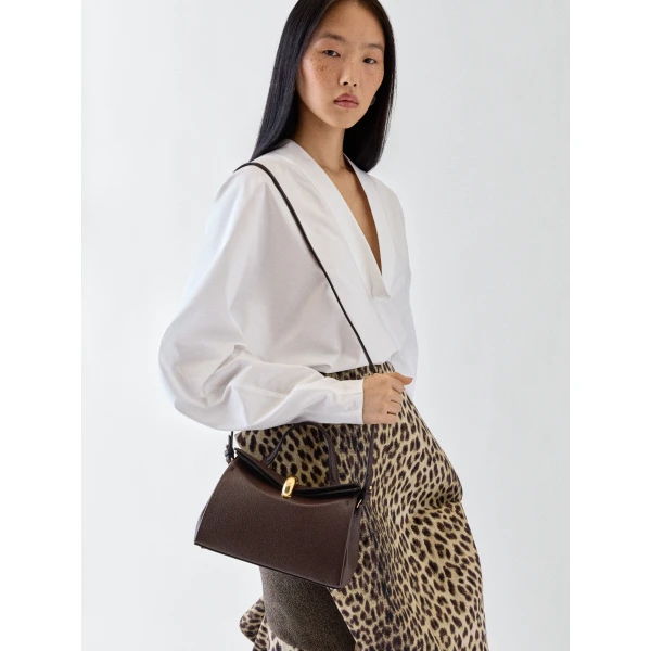 dark brown Jacquemus shoulder bag