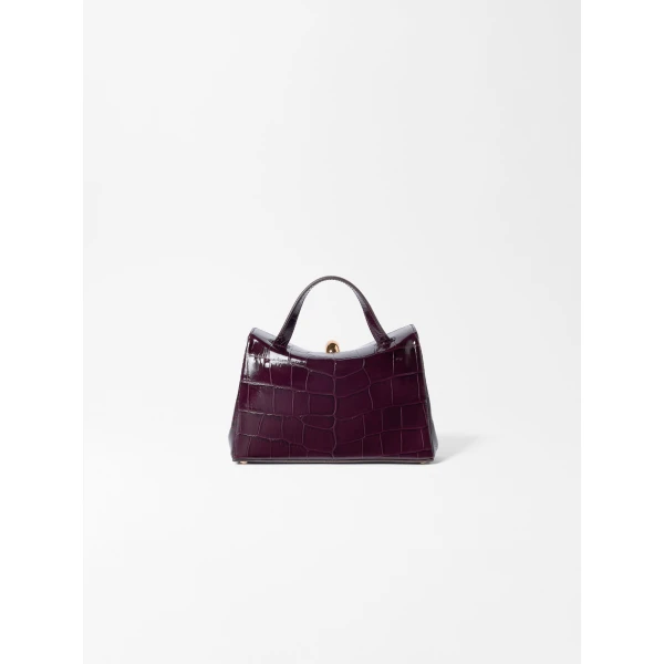 dark burgundy Jacquemus shoulder bag