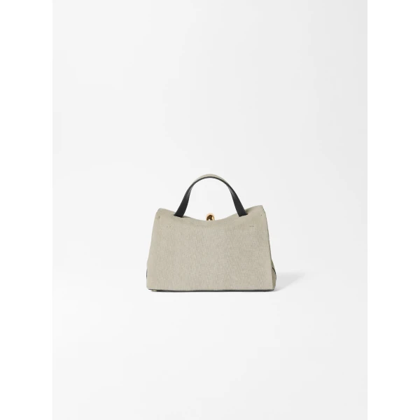 greige and black Jacquemus shoulder bag