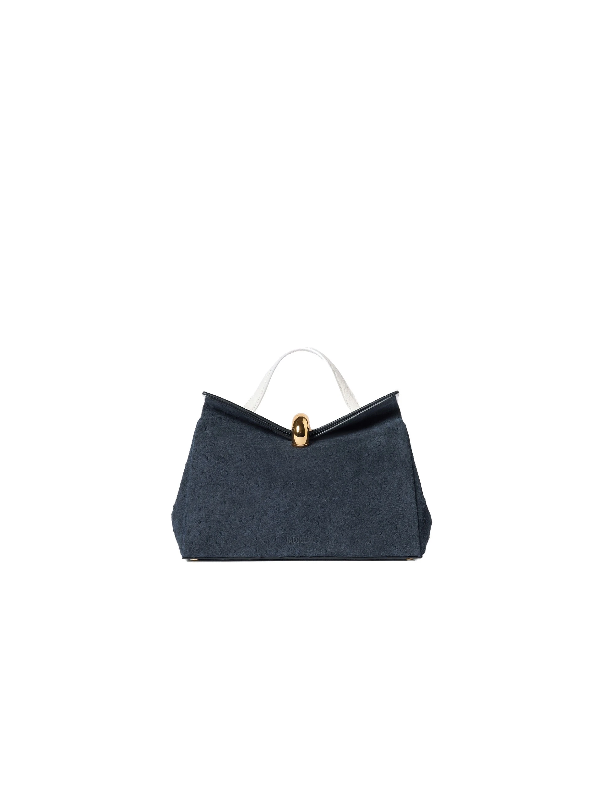 Jacquemus-The-Small-Valerie-Bag-in-White-and-Navy-Blue-coveti-white Jacquemus Small Valerie Bag