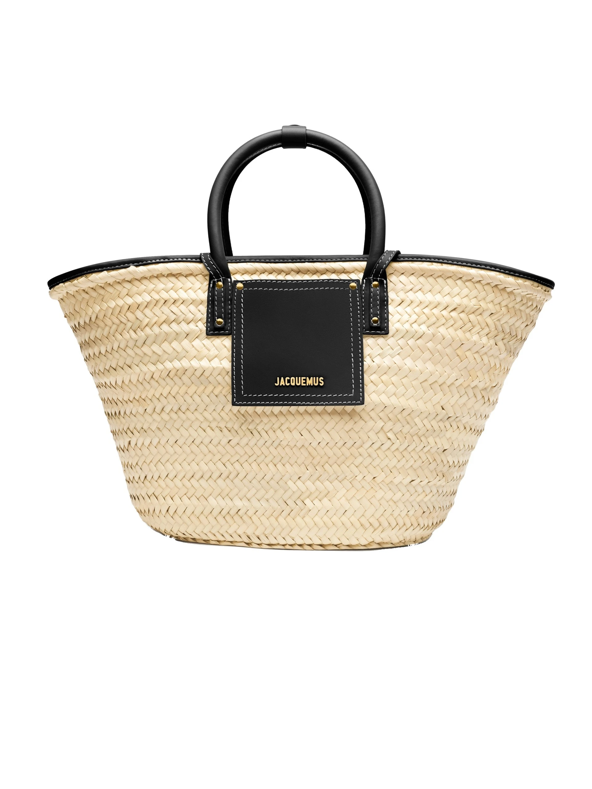 Jacquemus-The-Soli-Basket-in-Black-coveti-white Jacquemus Soli Basket tote bag