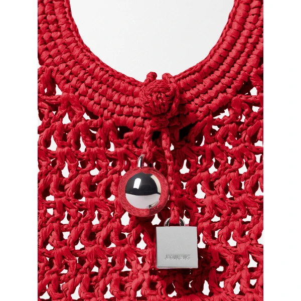 red shoulder bag