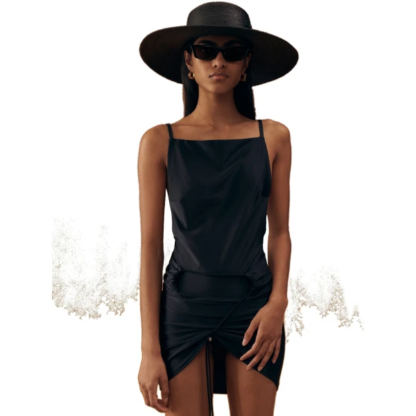 The Spiaggia Dress in Black