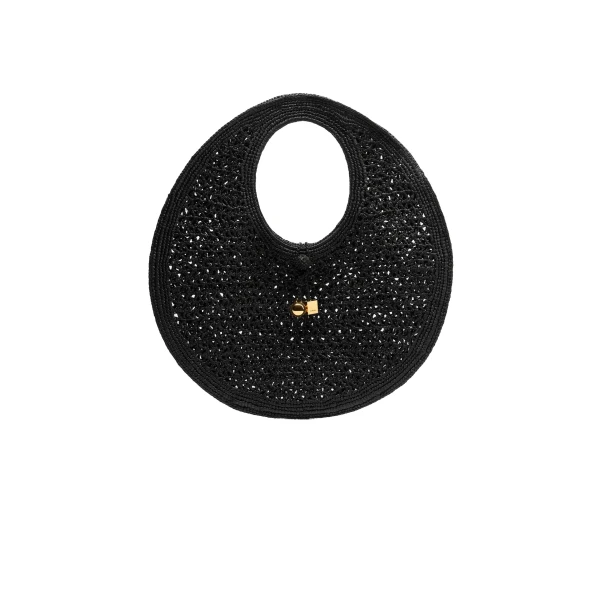 The Spiaggia Round Bag in Black