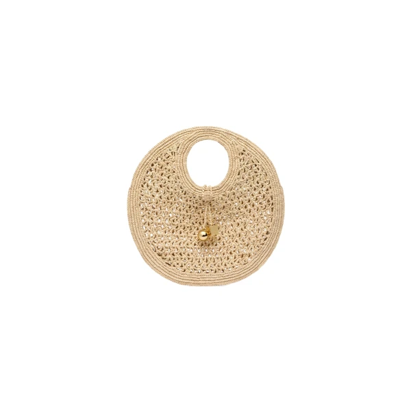 The Spiaggia Small Round Bag in Natural