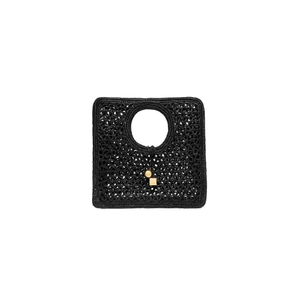 The Spiaggia Small Square Bag in Black