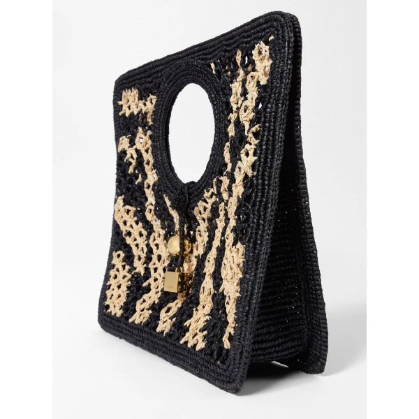 natural and black Jacquemus shoulder bag