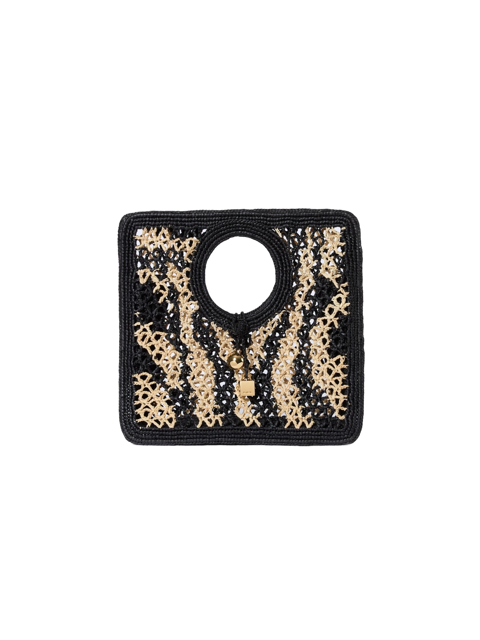 Jacquemus-The-Spiaggia-Small-Square-Bag-in-Natural-and-Black-coveti-white Jacquemus Spiaggia Small Square Bag