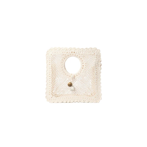 The Spiaggia Small Square Bag in White