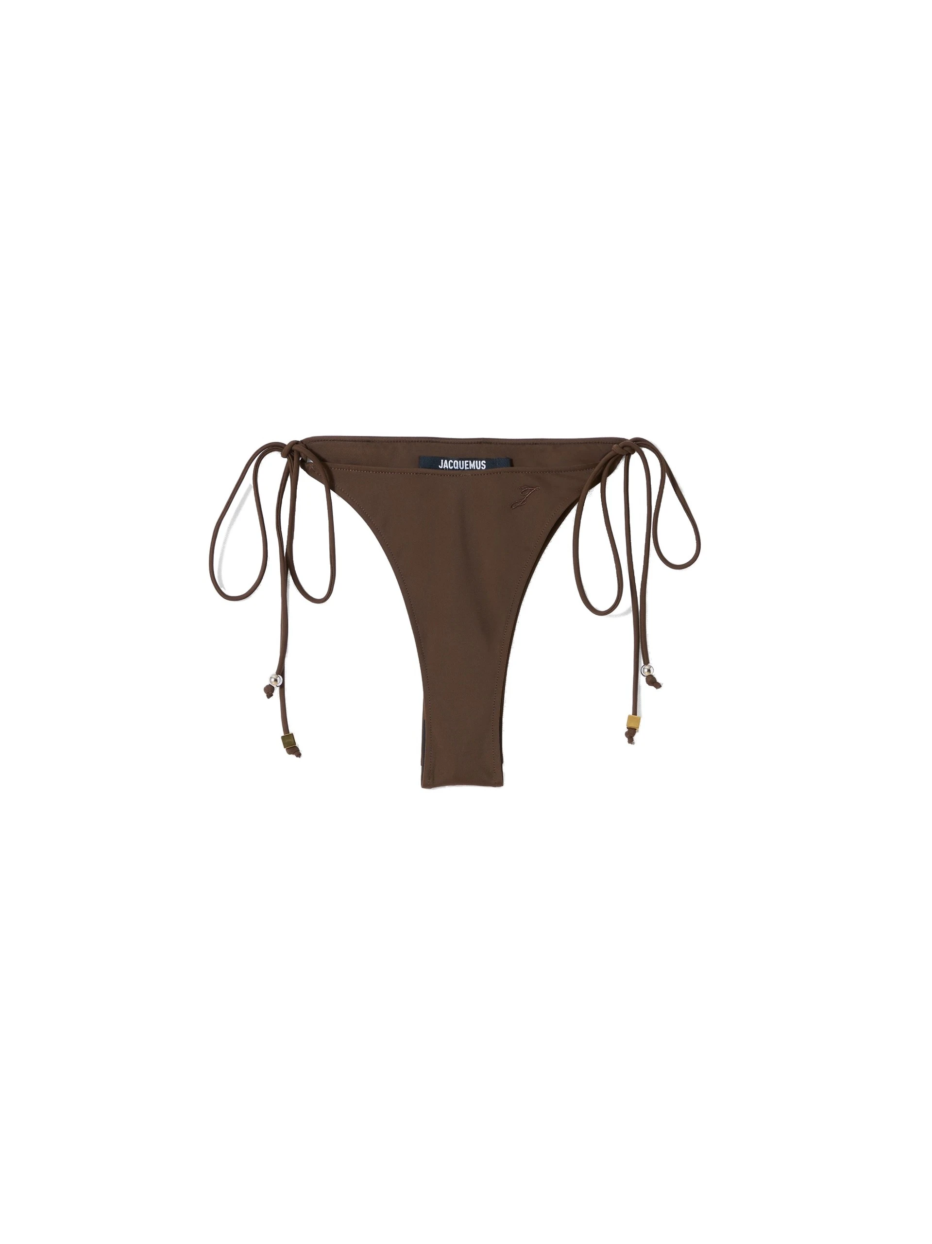 Jacquemus-The-Triangle-Bikini-Bottom-in-Brown-coveti-white Jacquemus Triangle Bikini Bottom swimwear