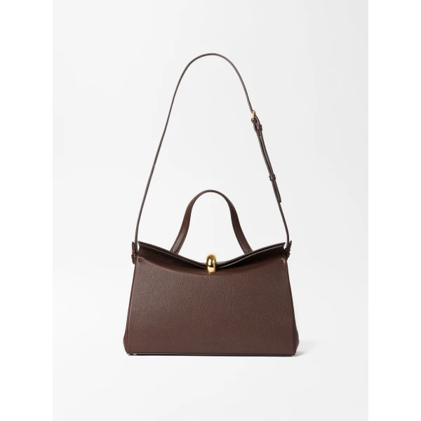 calf leather shoulder bag