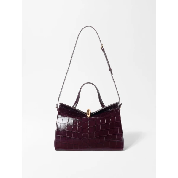calf leather shoulder bag