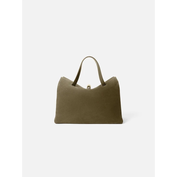 green shoulder bag