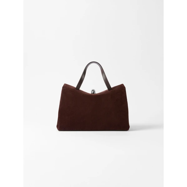 medium brown and silver Jacquemus shoulder bag