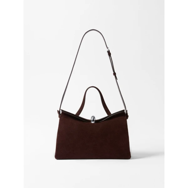brown shoulder bag