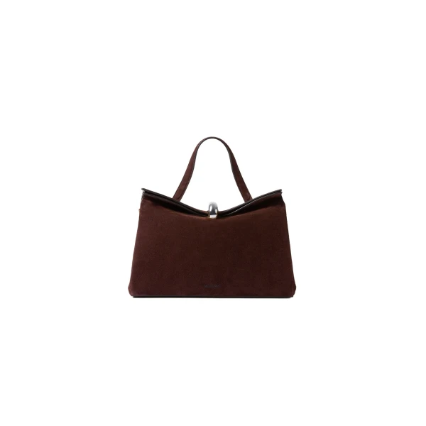 The Valerie Bag in Medium Brown and Silver
