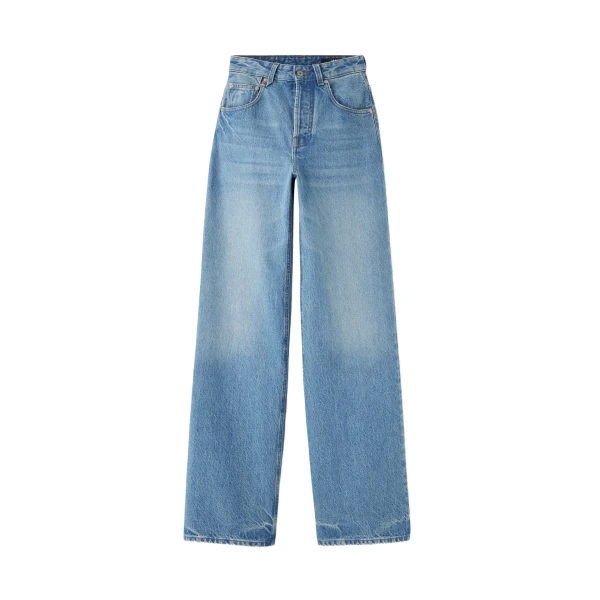The Wide De-Nimes Denim Pants in Blue and Tabac
