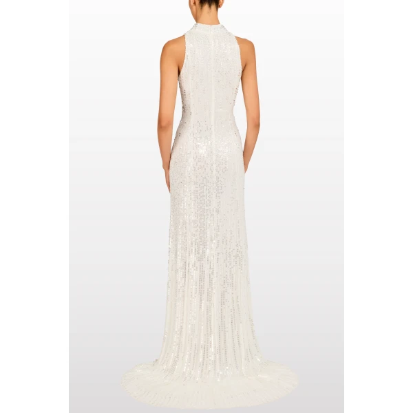 Jenny Packham Benue Dress in Vanilla | Evening Gowns | Luxury Shoes 