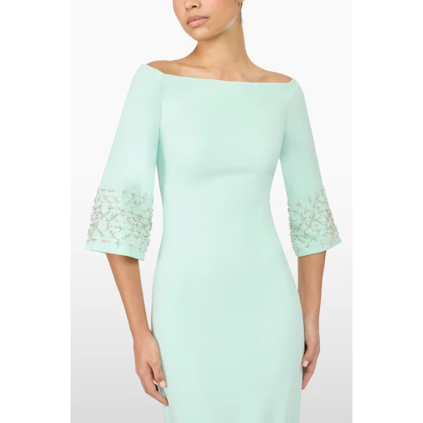 Jenny Packham Berkley Dress in Lagoon | Midi Dresses | Luxury Shoes 