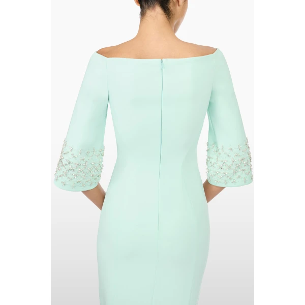 Jenny Packham Berkley Dress in Lagoon | Midi Dresses | Luxury Shoes 