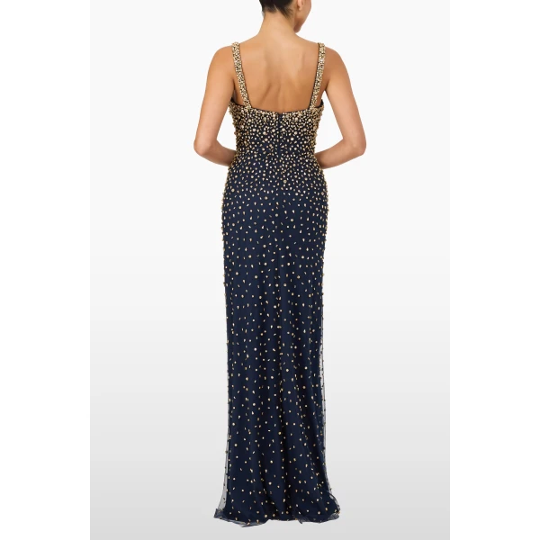 Jenny Packham Cherry Dress in Ink | Evening Gowns | Luxury Shoes 