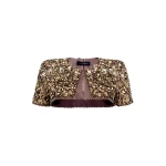 Jenny Packham Chiana Jacket in Mocha | Luxury Shoes 