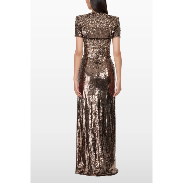 Jenny Packham Chiana Jacket in Mocha | Jackets | Luxury Shoes 