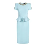 Jenny Packham Dubois Dress in Larimar Blue | Luxury Shoes 