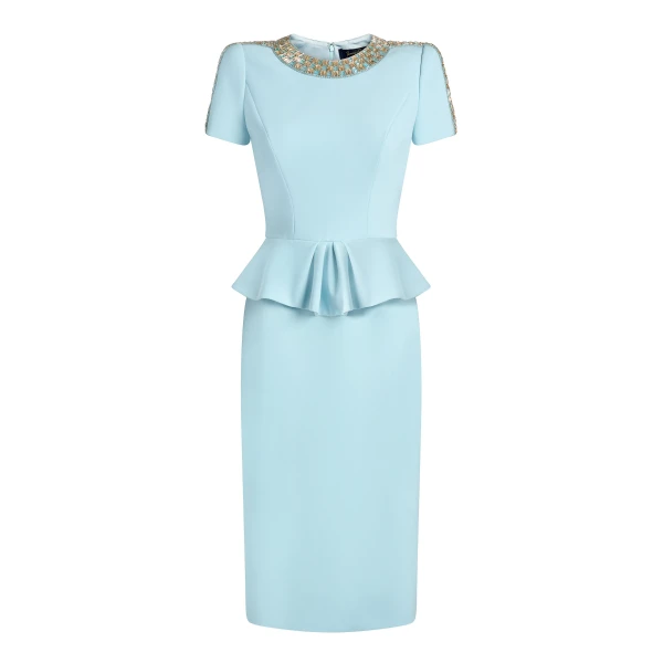 Dubois Dress in Larimar Blue