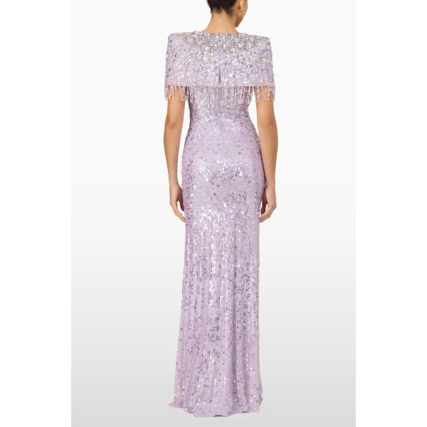 Jenny Packham Eugenie Dress in Thistle | Evening Gowns | Luxury Shoes 
