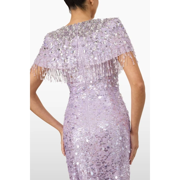 Jenny Packham Eugenie Dress in Thistle | Evening Gowns | Luxury Shoes 