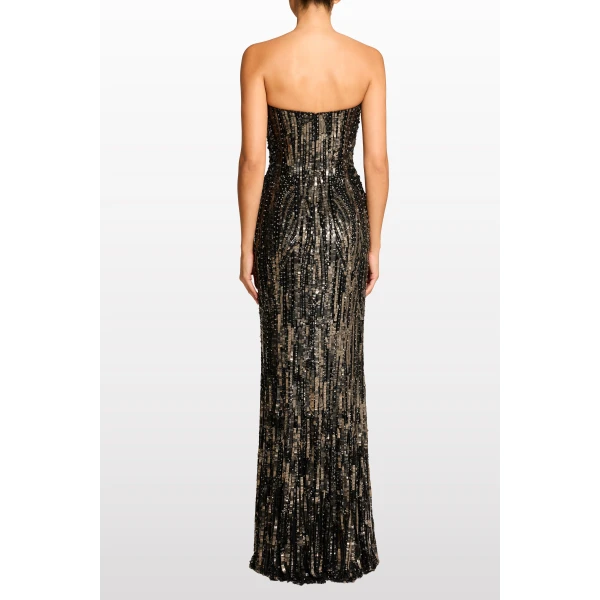 Jenny Packham Euphoria Dress in Liquorice | Evening Gowns | Luxury Shoes 