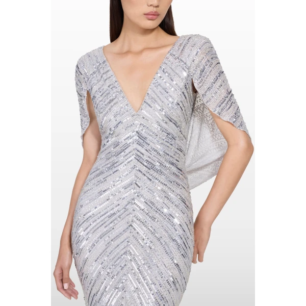 Jenny Packham Fiore Dress in Ammonite | Evening Gowns | Luxury Shoes 