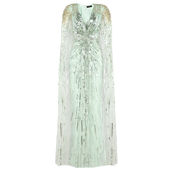 Jenny Packham Gold Rush Dress in Lagoon | Luxury Shoes 