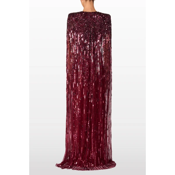 Jenny Packham Gold Rush Dress in Nutmeg | Evening Gowns | Luxury Shoes 
