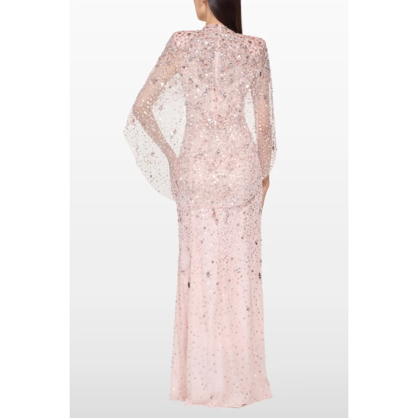 Jenny Packham Gracie Dress in Ballerina Pink | Evening Gowns | Luxury Shoes 