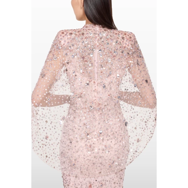 Jenny Packham Gracie Dress in Ballerina Pink | Evening Gowns | Luxury Shoes 