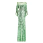 Jenny Packham Ines Dress in Eucalyptus | Luxury Shoes 