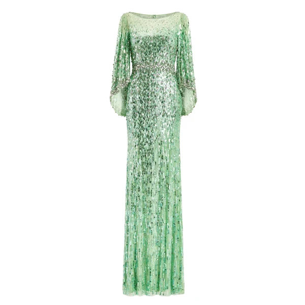 Jenny Packham Ines Dress in Eucalyptus | Luxury Shoes 