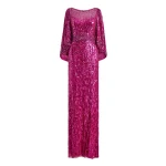 Jenny Packham Ines Dress in Magenta | Luxury Shoes 