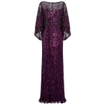 Jenny Packham Ines Dress in Purple Muscadine | Luxury Shoes 