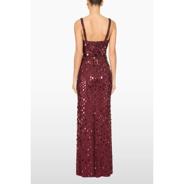 Jenny Packham Juliette Dress in Cardinal | Evening Gowns | Luxury Shoes 