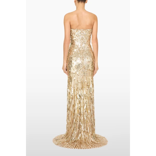 Jenny Packham Kimi Dress in Illusion | Evening Gowns | Luxury Shoes 