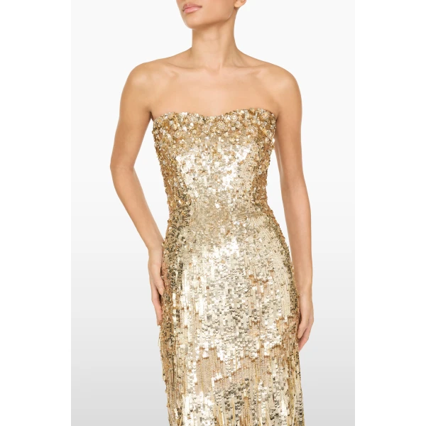 Jenny Packham Kimi Dress in Illusion | Evening Gowns | Luxury Shoes 