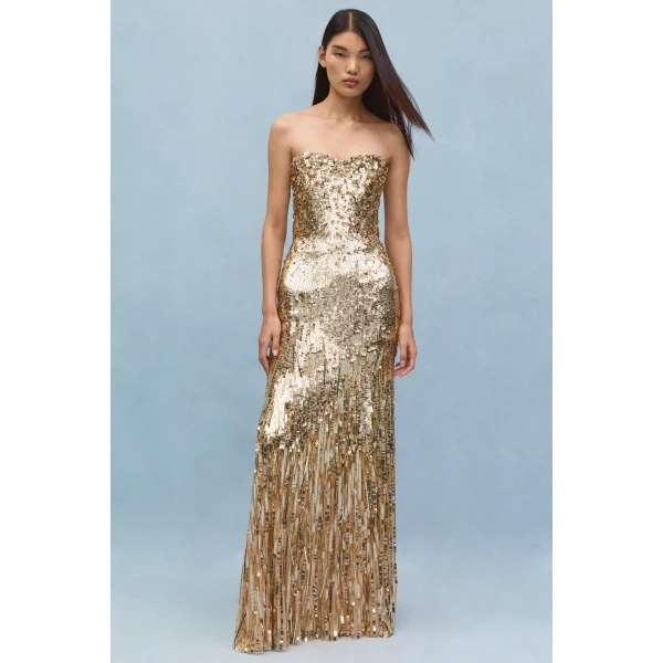 Jenny Packham Kimi Dress in Illusion | Evening Gowns | Luxury Shoes 
