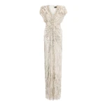 Jenny Packham Lacie Dress in Platinum | Luxury Shoes 